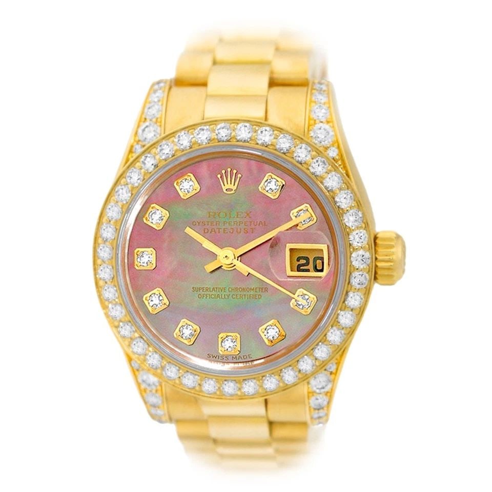 ROLEX 18K YELLOW GOLD 26MM DIAMOND "PRESIDENT" BOX WARRANTY (1 of 2)