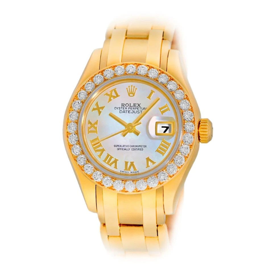 ROLEX 18K YELLOW GOLD 29MM PEARLMASTER MASTERPIECE 80298 FACTORY DIAMOND BOX (1 of 1)