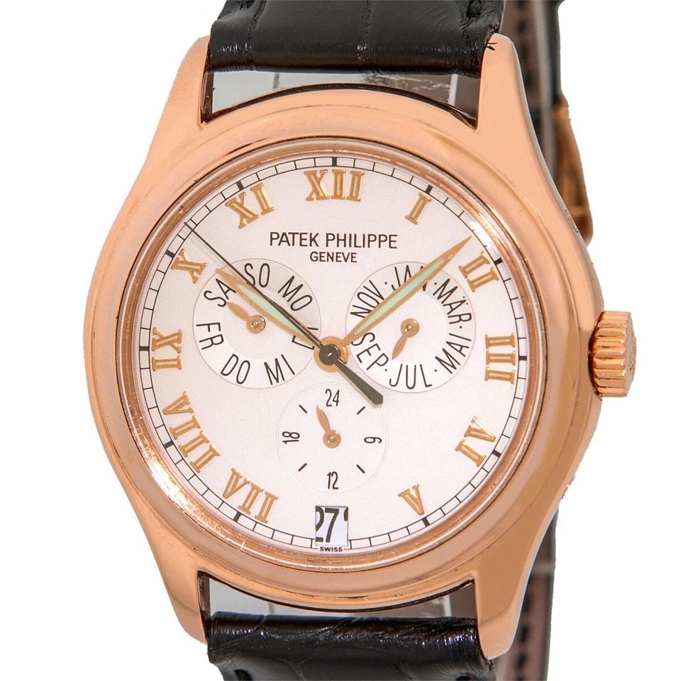 PATEK PHILIPPE 18K ROSE GOLD 37MM SPANISH ANNUAL CALENDAR 5035 R BOX WARRANTY (1 of 2)