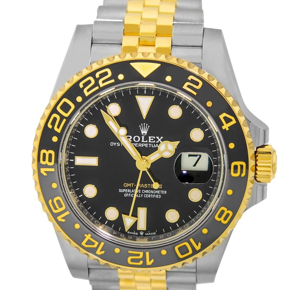 ROLEX STAINLESS STEEL & 18K YELLOW GOLD 40MM GMT MASTER II 126713GRNR NEW 2026 (1 of 2)