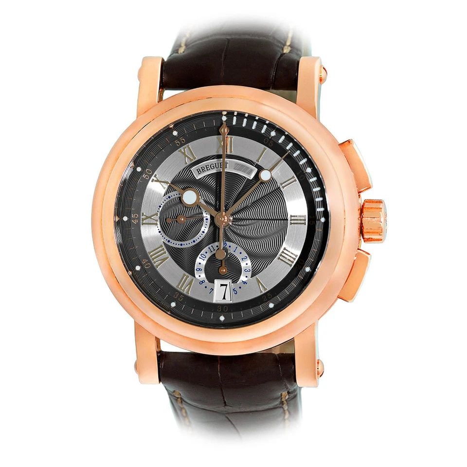 BREGUET 18K ROSE GOLD 42MM MARINE CHRONOGRAPH 5827BR/Z2/9Z8 BOX WARRANTY MINTY (1 of 2)