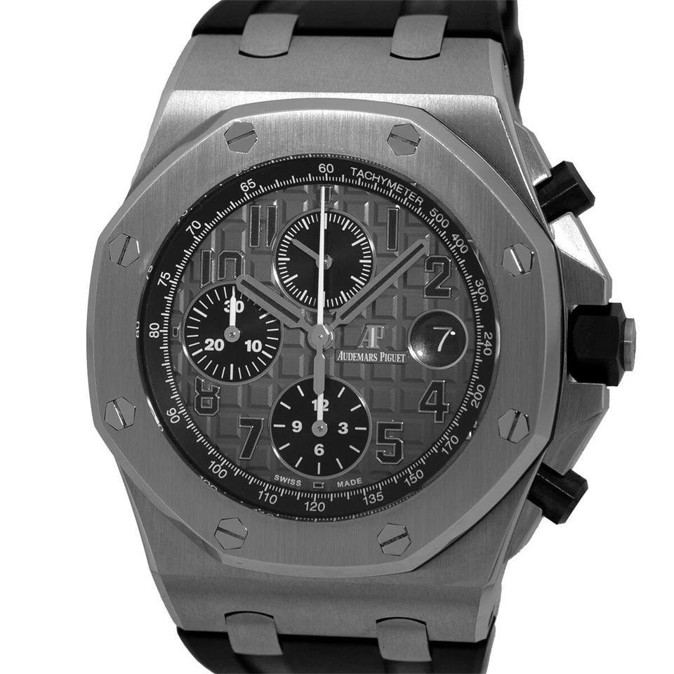 AUDEMARS PIGUET STEEL ROYAL OAK AP OFFSHORE CHRONOGRAPH ELEPHANT 26470ST WARANTY (1 of 2)