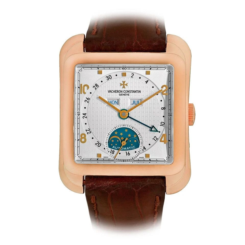 VACHERON CONSTANTIN 18K ROSE GOLD 35MM TOLEDO 1952 CALENDAR MOONPHASE 47300: VACHERON CONSTANTIN 18K ROSE GOLD 35MM TOLEDO 1952 CALENDAR MOONPHASE 47300 VACHERON CONSTANTIN 18K Rose Gold 35mm Toledo 1952 Calendar Moonphase 47300 MINTY Gent's 18K Rose Gold 35mm Vacheron Constan