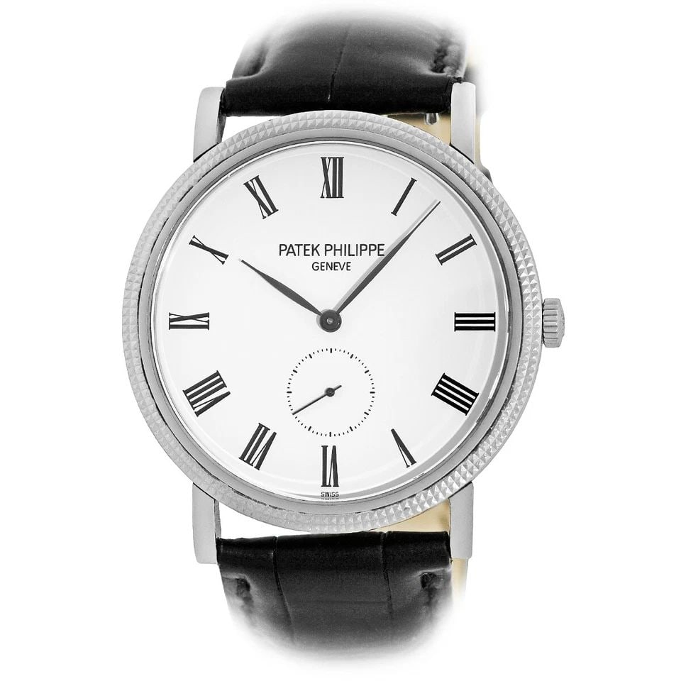 PATEK PHILIPPE 18K WHITE GOLD 36MM CALATRAVA 5119 WARRANTY BOX MINTY (1 of 1)