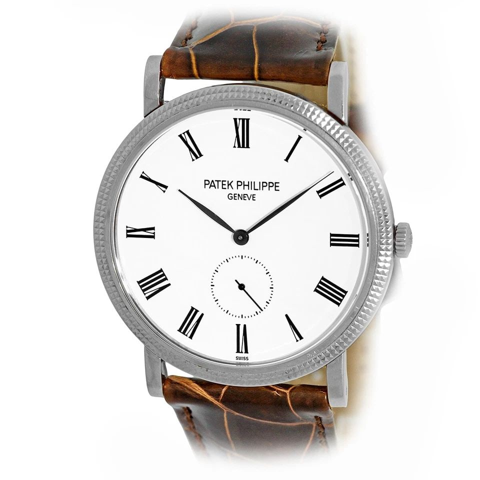 PATEK PHILIPPE 18K WHITE GOLD 36MM CALATRAVA 5119 G WARRANTY BOX MINTY 5119-G (1 of 2)