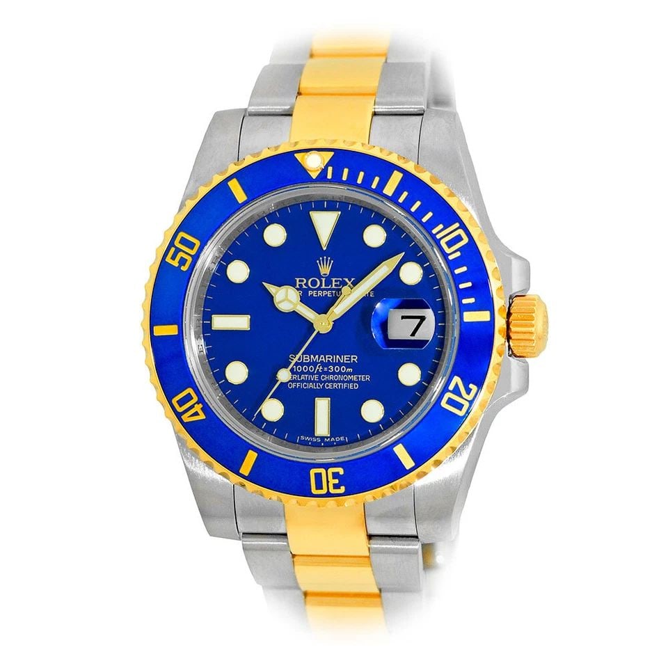 ROLEX STAINLESS STEEL & 18K YELLOW GOLD 40MM SUBMARINER 116613LB BOX WARRANTY: ROLEX STAINLESS STEEL & 18K YELLOW GOLD 40MM SUBMARINER 116613LB BOX WARRANTY ROLEX Stainless Steel & 18K Yellow Gold 40mm "Submariner" 116613LB Box Warranty Pre-Owned Gent's Stainless Steel & 18K Yel
