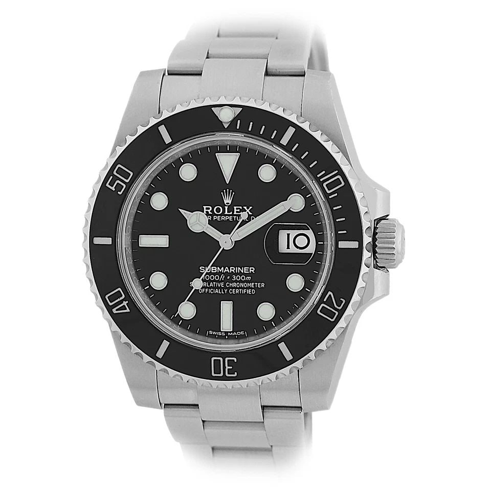 ROLEX STAINLESS STEEL 40MM CERAMIC SUBMARINER DATE 116610 BOX WARRANTY MINTY2015 (1 of 2)