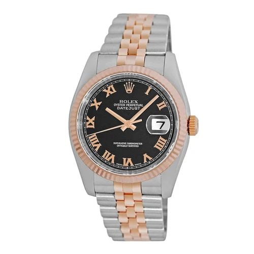 ROLEX STAINLESS STEEL & 18K ROSE GOLD 36MM DATEJUST 116231 BOX WARRANTY: ROLEX STAINLESS STEEL & 18K ROSE GOLD 36MM DATEJUST 116231 BOX WARRANTY ROLEX Stainless Steel & 18K Rose Gold 36mm Datejust 116231 box warranty Pre-Owned Gent's Stainless Steel & 18K Rose Gold Rolex "