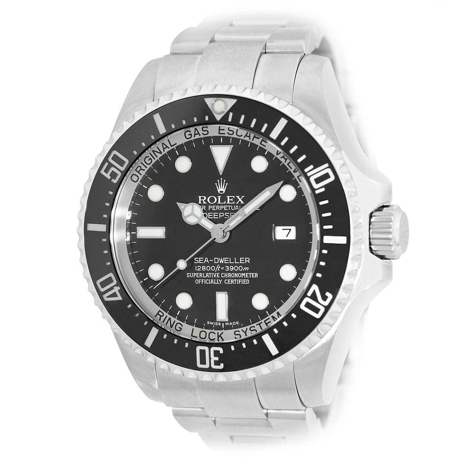 ROLEX STAINLESS STEEL 44MM DEEPSEA SEADWELLER 116660 BOX LIFETIME WARRANTY MINTY: ROLEX STAINLESS STEEL 44MM DEEPSEA SEADWELLER 116660 BOX LIFETIME WARRANTY MINTY ROLEX Stainless Steel 44mm DEEPSEA Sea-Dweller 116660 Box Warranty MINTY Pre-Owned Gent's Stainless Steel 44mm Rolex DE