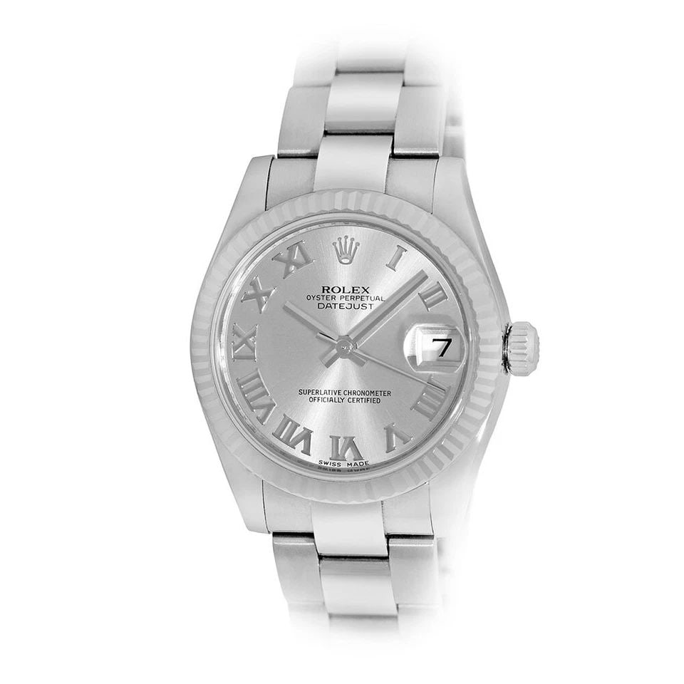 ROLEX MIDSIZE STAINLESS STEEL 31MM DATEJUST 178274 BOX WARRANTY (1 of 2)