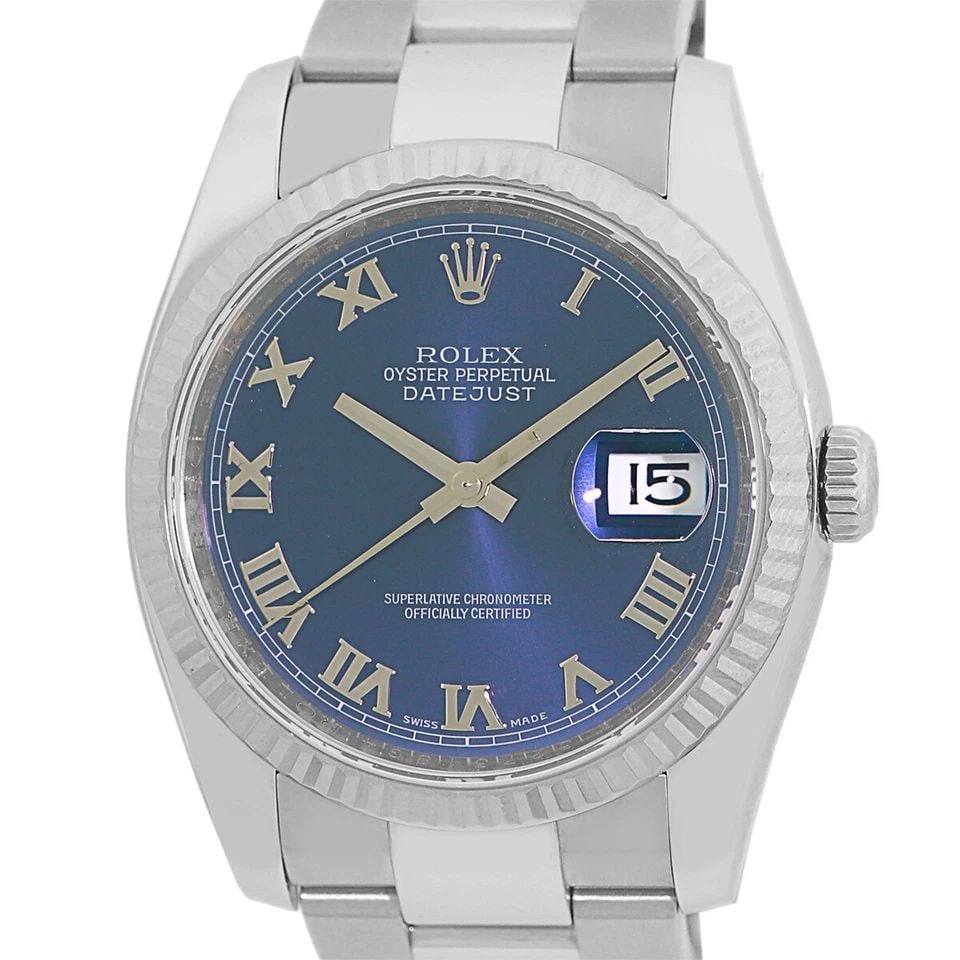 ROLEX STAINLESS STEEL 36MM DATEJUST 116234 BOX WARRANTY MINTY (1 of 2)