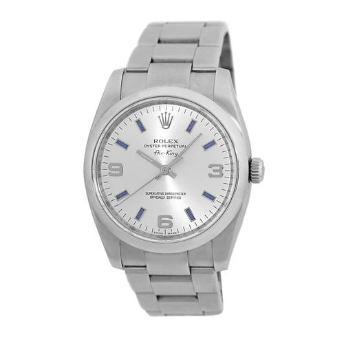 ROLEX STAINLESS STEEL 34MM ROLEX AIR-KING 114200 WARRANTY 2022 BOX MINTY (1 of 1)