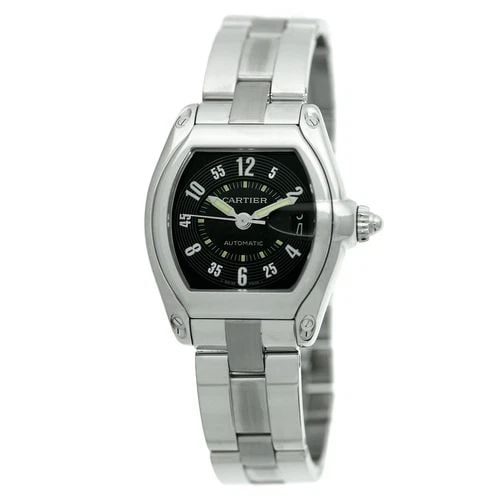 CARTIER GENT LARGE STAINLESS STEEL ROADSTER AUTOMATIC CARTIER BOX MINTY (1 of 1)