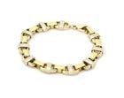 MEN'S 18K TWO TONE GOLD HEFTY MARINER LINK BRACELET 66 GR LIQUIDATION! (1 of 1)
