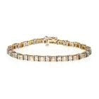 14K TWO TONE GOLD 5.62CT DIAMOND FANCY LINK BRACELET (1 of 1)