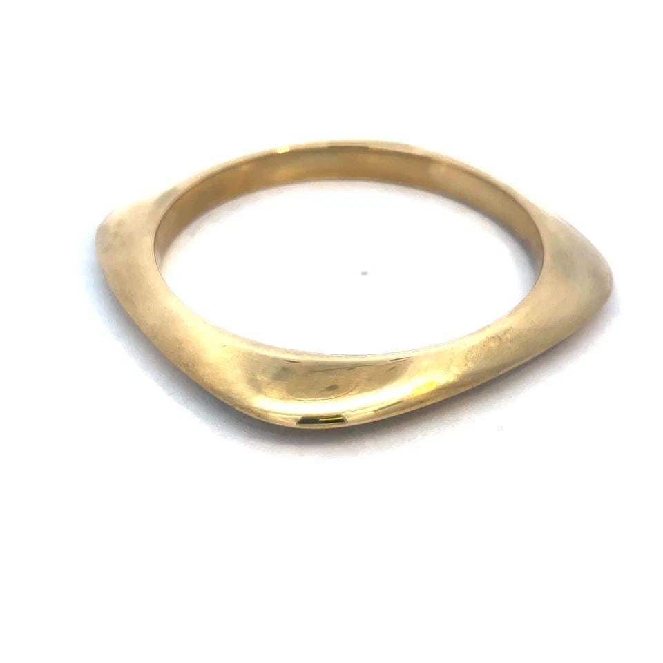 TIFFANY & CO. GOLD BANGLE 18K YELLOW SQUARE ROUND STYLE 53 GRAMS (1 of 1)