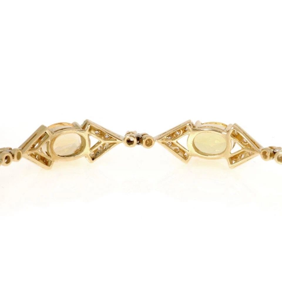 ESTATE BRACELET CITRINE & DIAMOND 18K YELLOW GOLD (1 of 1)