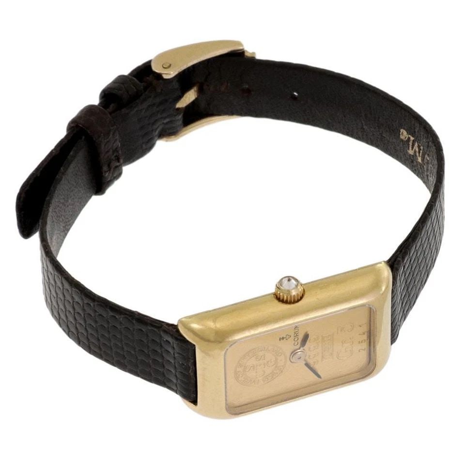 CORUM 18K YELLOW GOLD 5GR. INGOT 999.9 FINE GOLD BAR LADIES WATCH LIQUIDATION (1 of 2)