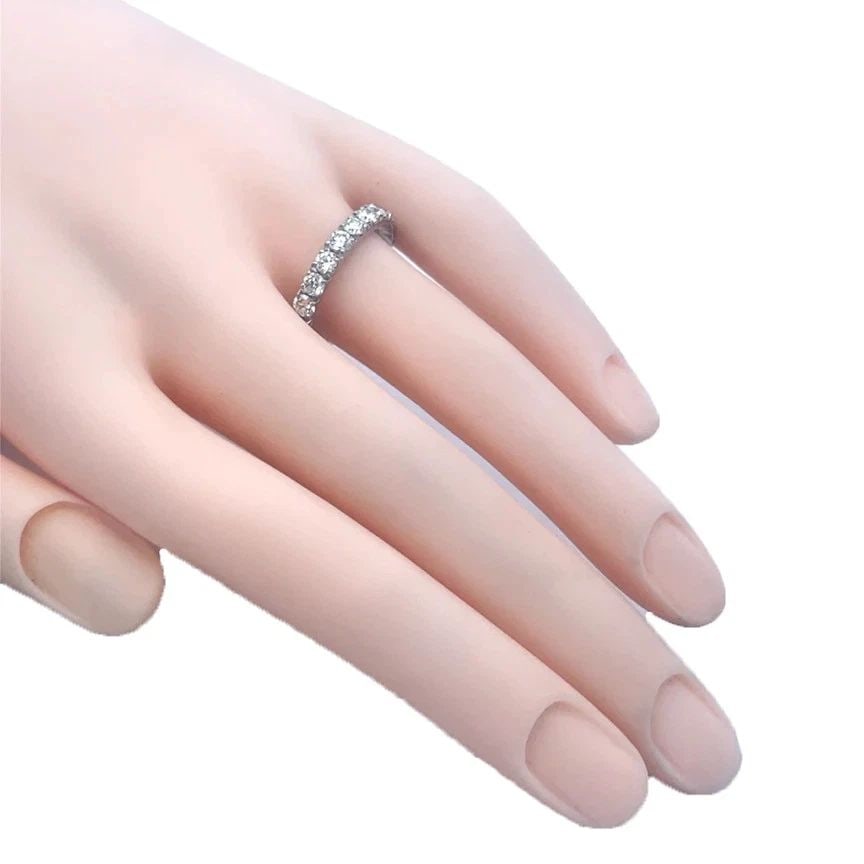 DAVID YURMAN DIAMOND BAND PLATINUM ETERNITY WEDDING RING (1 of 2)