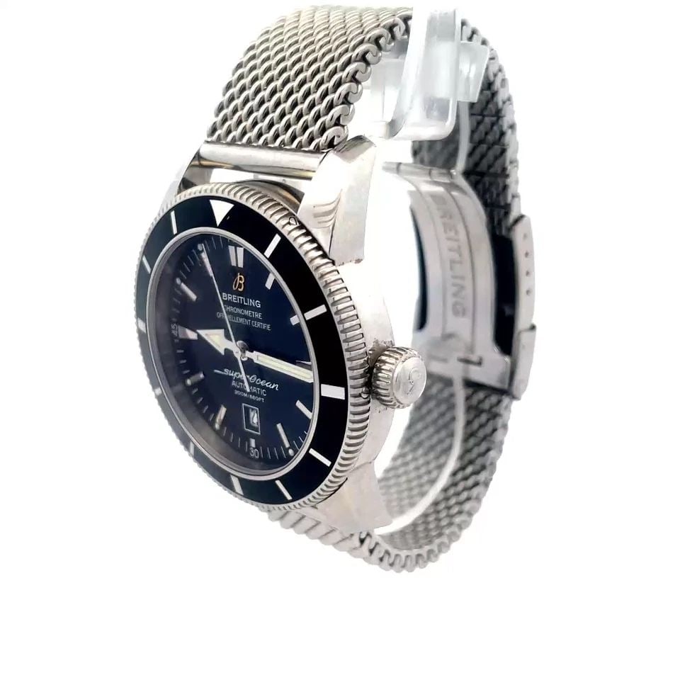 BREITLING SUPEROCEAN HERITAGE MEN'S WATCH AUTOMATIC 46 BLACK CERAMIC STEEL (1 of 2)