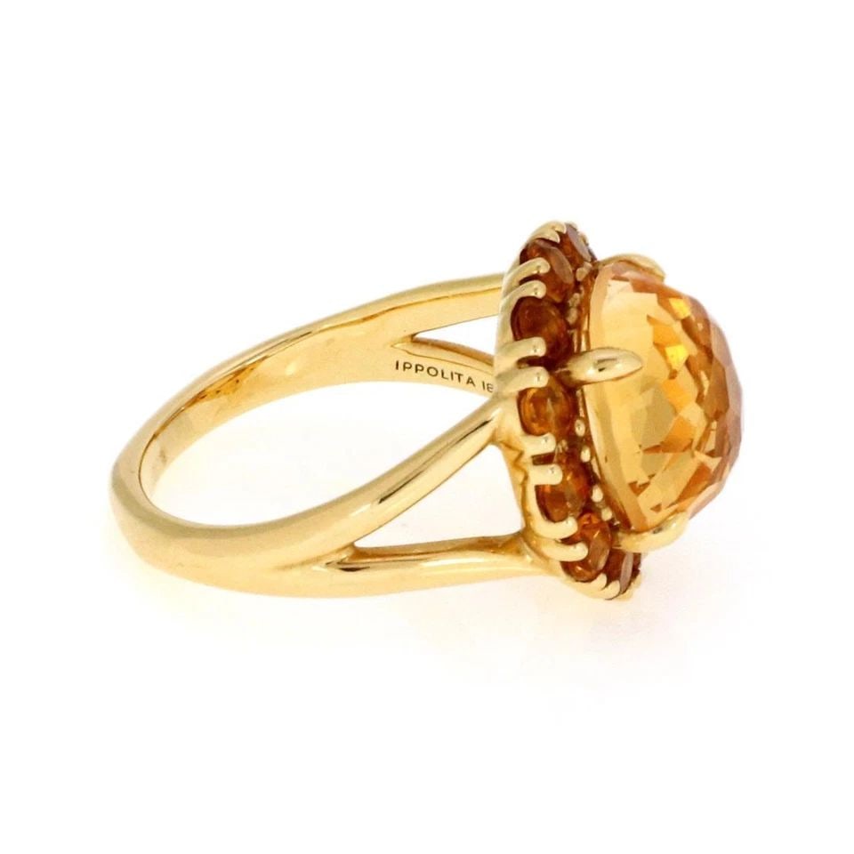 IPPOLITA CITRINE 18K YELLOW GOLD COCKTAIL RING SIZE 7 LIQUIDATION!: IPPOLITA CITRINE 18K YELLOW GOLD COCKTAIL RING SIZE 7 ! Ippolita Citrine 18k Yellow Gold Cocktail Ring Size 7 ! Description This is an authentic cocktail ring by Ippolita, it is crafted from 18k yello