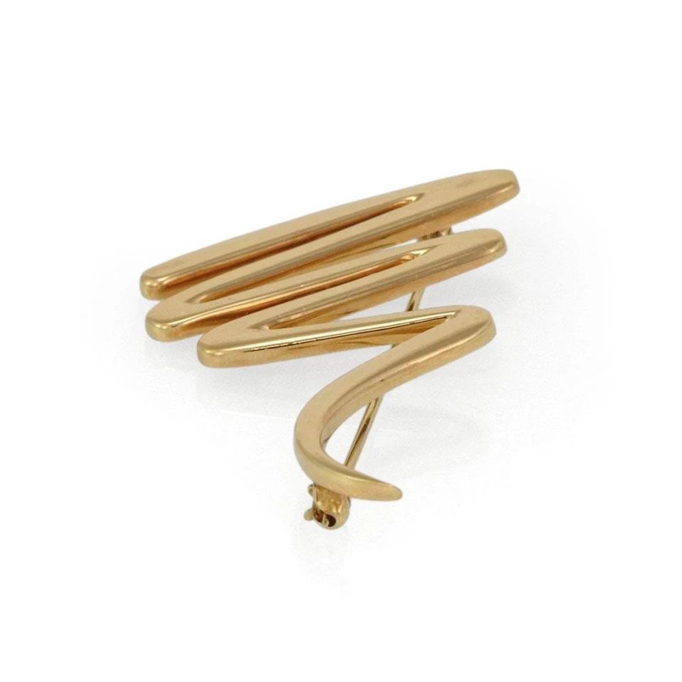 TIFFANY & CO. PICASSO 18K YELLOW GOLD ZIG ZAG BROOCH LIQUIDATION (1 of 2)