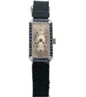 ART DECO DIAMOND PLATINUM LADIES WRISTWATCH (1 of 1)