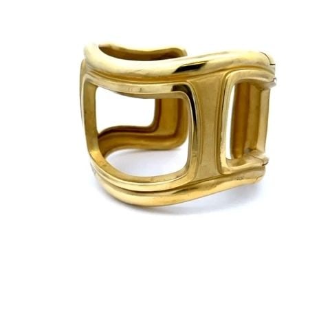 KIESELSTEIN CORD VINTAGE 18K YELLOW GOLD 45MM WIDE OPEN CUFF BRACELET (1 of 2)