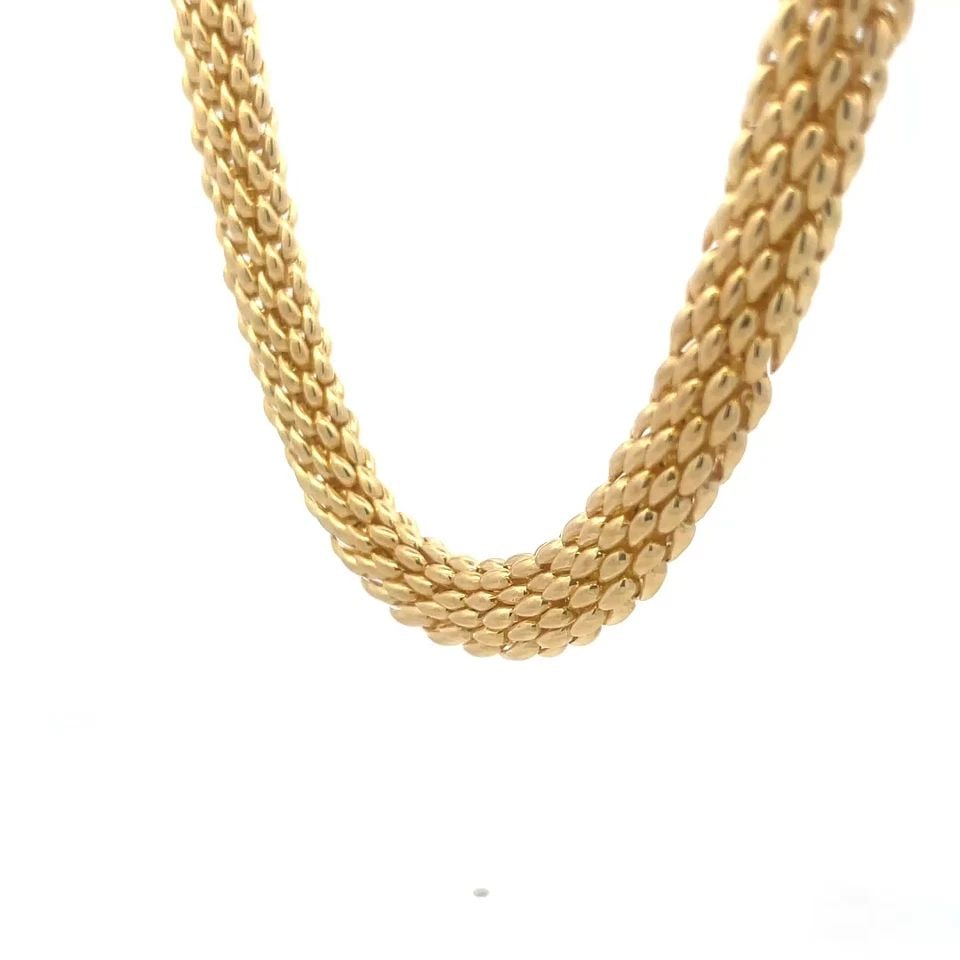 CHAUMET PARIS GOLD MESH NECKLACE 18K YELLOW COLLAR STYLE 109 GRAMS (1 of 2)
