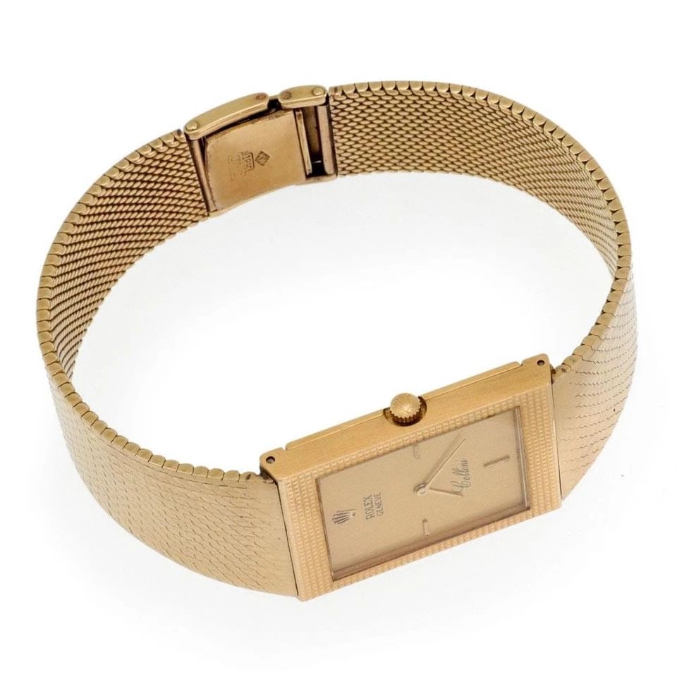 ROLEX CELLINI VINTAGE 18K YELLOW GOLD HAND WIND MEN'S WRIST WATCH #4127: ROLEX CELLINI VINTAGE 18K YELLOW GOLD HAND WIND MEN'S WRIST WATCH #4127 Rolex Cellini Vintage 18k Yellow Gold Hand Wind Men's Wrist Watch #4127 Description This is an authentic vintage men's Rolex Cel