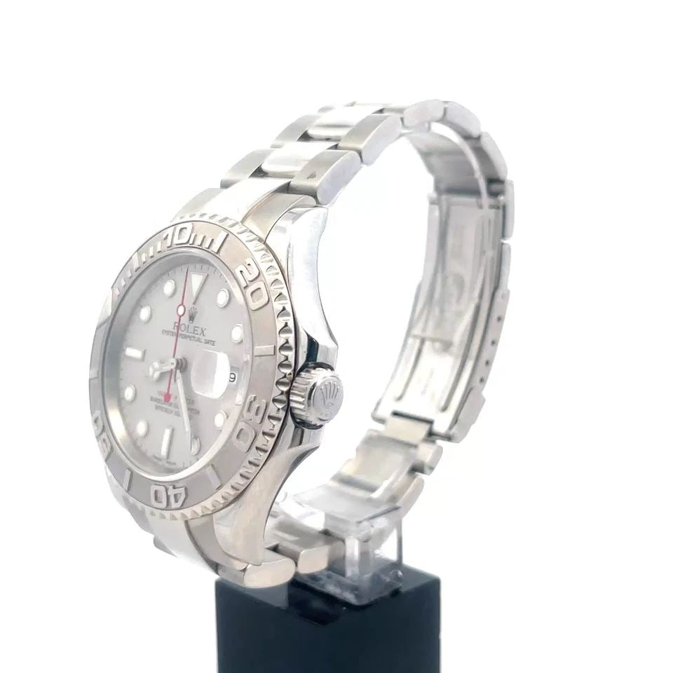 ROLEX YACHT MASTER DATE WRISTWATCH SILVER DIAL AUTOMATIC STEEL #R16622 (1 of 2)