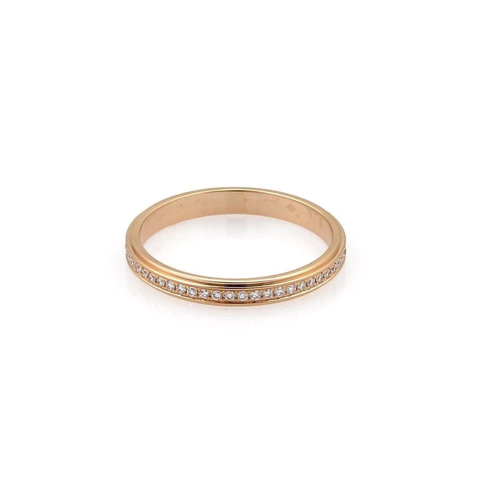 CARTIER D`AMOUR DIAMOND 18K ROSE GOLD 2.5MM ETERNITY RING SIZE 49-US 5 CERT: CARTIER D`AMOUR DIAMOND 18K ROSE GOLD 2.5MM ETERNITY RING SIZE 49-US 5 CERT Cartier D`Amour Diamond 18k Rose Gold 2.5mm Eternity Ring Size 49-US 5 Cert Description This is an elegant authentic eternit