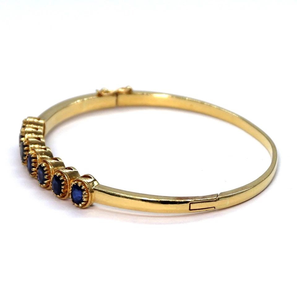 22K YELLOW SAPPHIRE BRACELET YELLOW GOLD 3 CARAT (1 of 2)