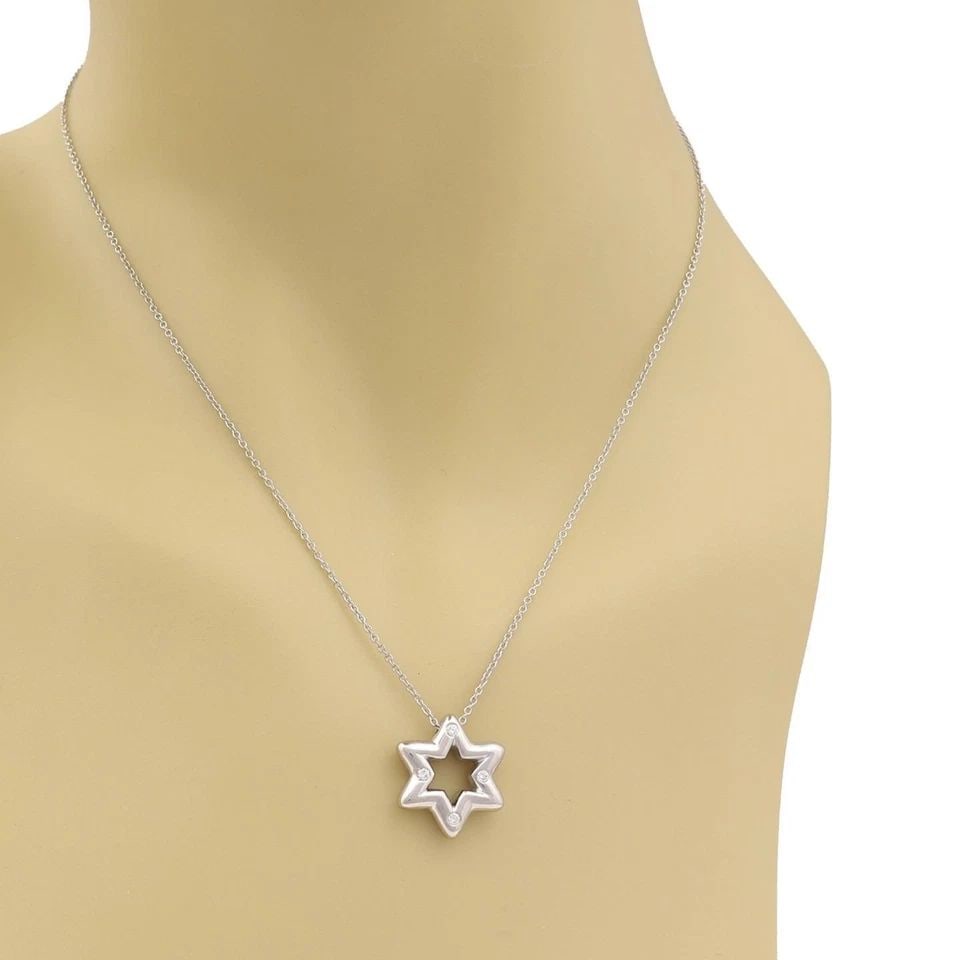 TIFFANY & CO. DIAMOND PLATINUM STAR NECKLACE (1 of 2)