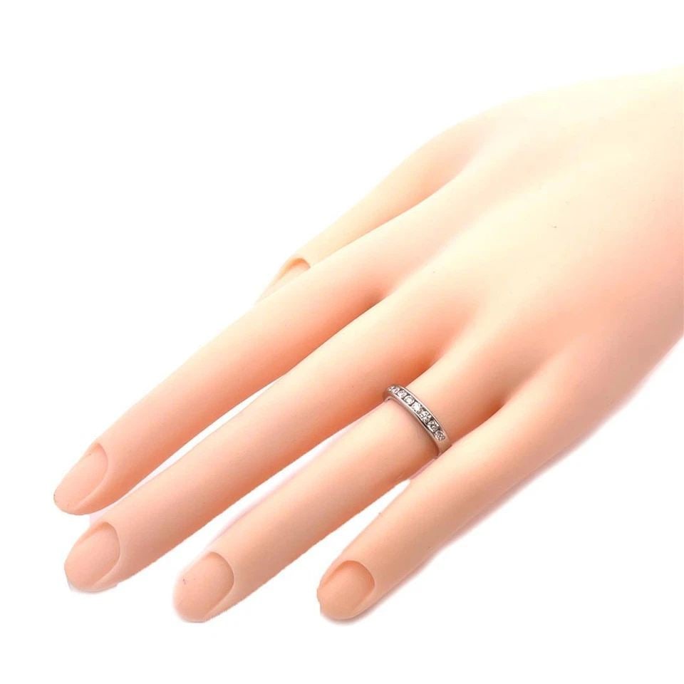 TIFFANY & CO. DIAMOND WEDDING BAND PLATINUM WIDE RING (1 of 2)
