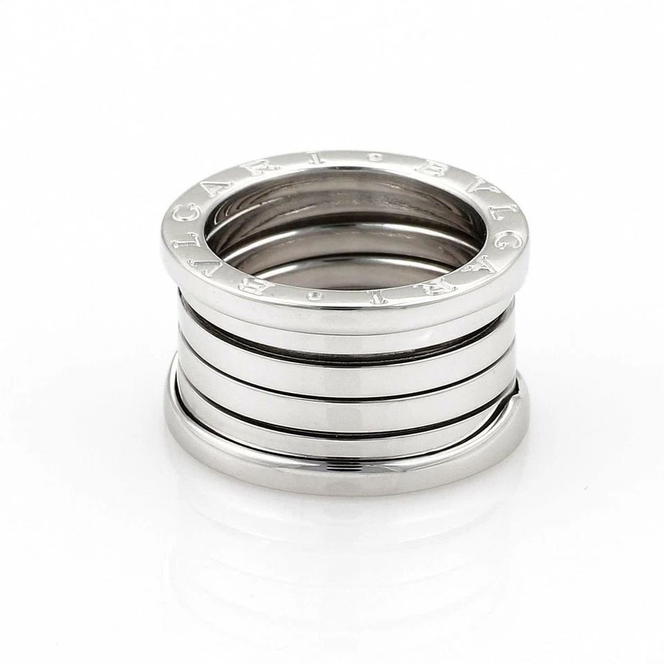 BVLGARI BULGARI B ZERO-1 18K WHITE GOLD 13MM BAND RING SIZE EU 50-US 5 (1 of 2)
