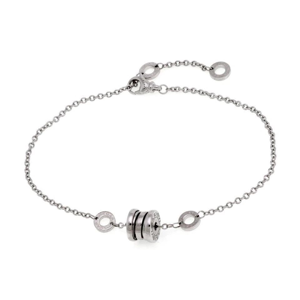 BVLGARI BULGARI B ZERO BRACELET 1 18K WHITE GOLD MINI CHARM CHAIN (1 of 1)