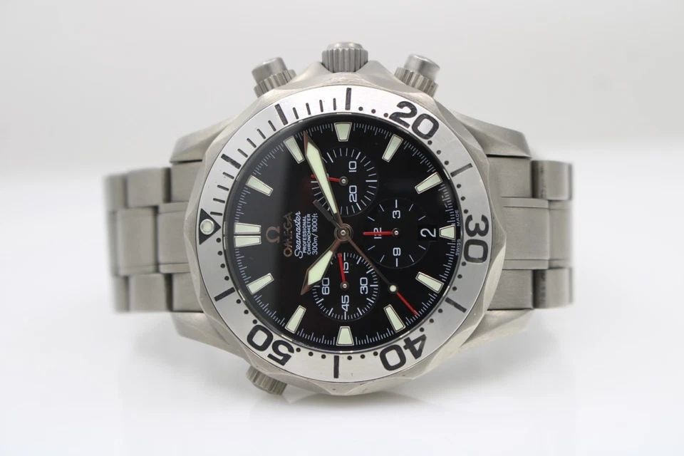 OMEGA SEAMASTER PROFESSIONAL 300M BLACK 41.5MM CHRONO DIAL DIVE WATCH 2293.52.00 (1 of 2)