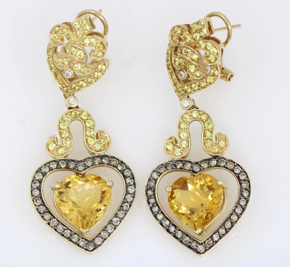 SONIA B. BITTON 14K YELLOW GOLD CITRINE & DIAMOND DANGLE LEVER BACK EARRINGS: SONIA B. BITTON 14K YELLOW GOLD CITRINE & DIAMOND DANGLE LEVER BACK EARRINGS SONIA B. BITTON 14K YELLOW GOLD CITRINE & DIAMOND DANGLE LEVER BACK EARRINGS Description Sonia B. Bitton 14K Yellow Gold Ci