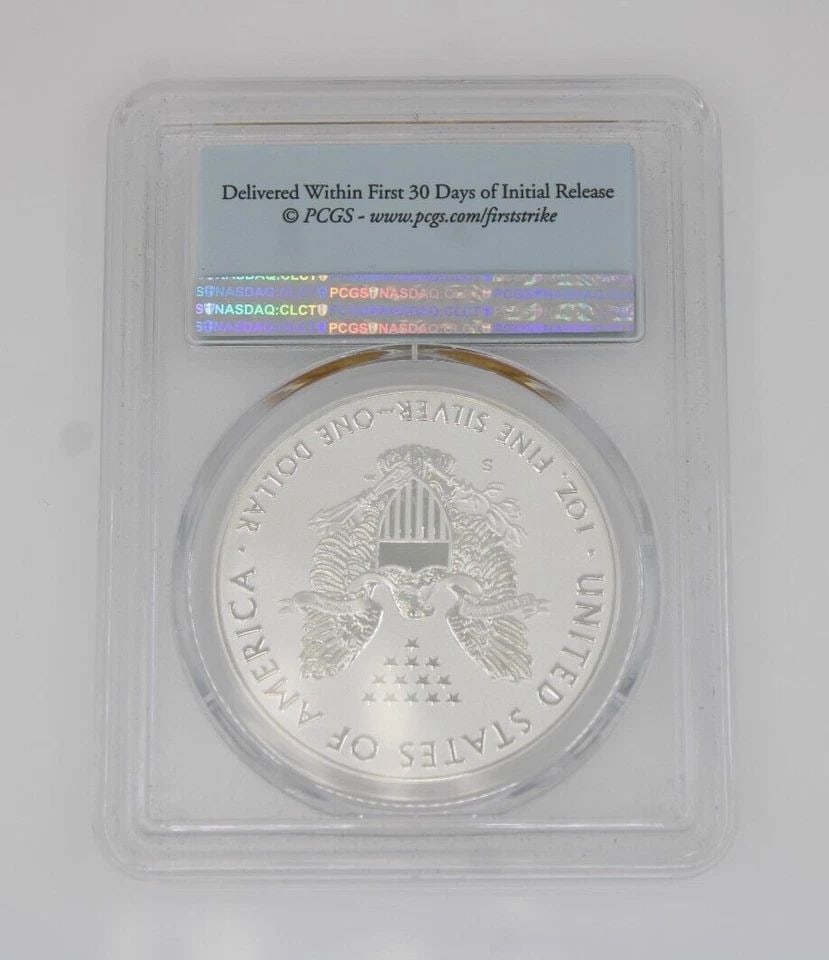 2019-S US SILVER EAGLE ENHANCED REV PROOF FIRST STRIKE PCGS PR69 COA 20744: 2019-S US SILVER EAGLE ENHANCED REV PROOF FIRST STRIKE PCGS PR69 COA 20744 2019-S US SILVER EAGLE ENHANCED REV PROOF FIRST STRIKE PCGS PR69 COA 20744 Description 2019-S US Silver Eagle Enhanced Rev Pr