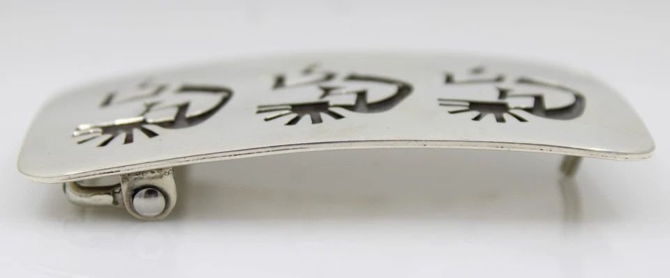 SPARKY MASAWYTEWA STERLING SILVER HOPI KOKOPELLI BELT BUCKLE 54.1 GRAMS (1 of 1)