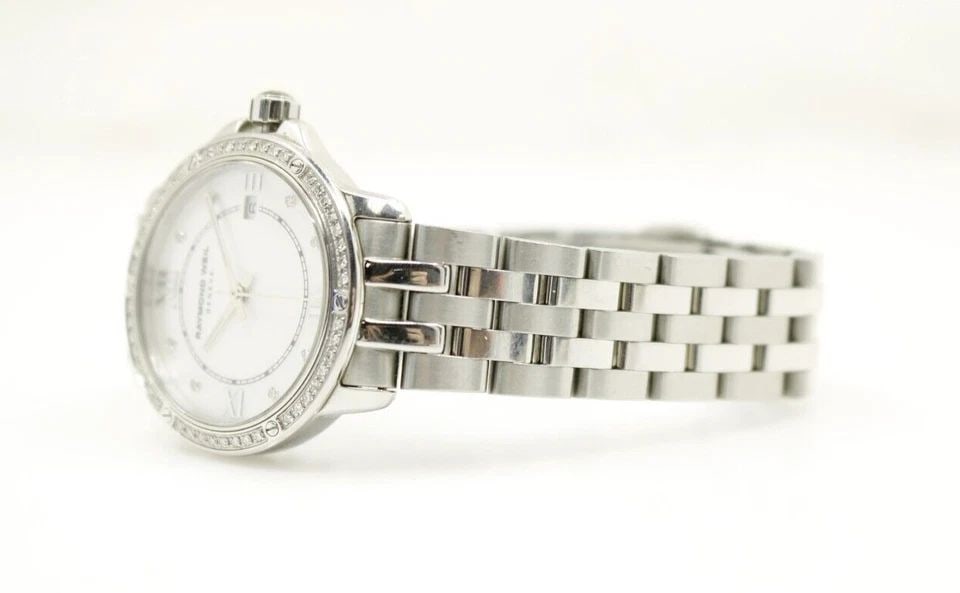 LADIES RAYMOND WEIL TANGO MOP DIAMOND ACCENTED DIAL & BEZEL 28MM WITH DATE WATCH (1 of 2)
