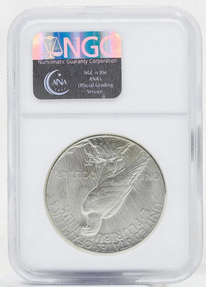 1926 PEACE SILVER DOLLAR MS-63 NGC OLDER HOLDER (1 of 2)