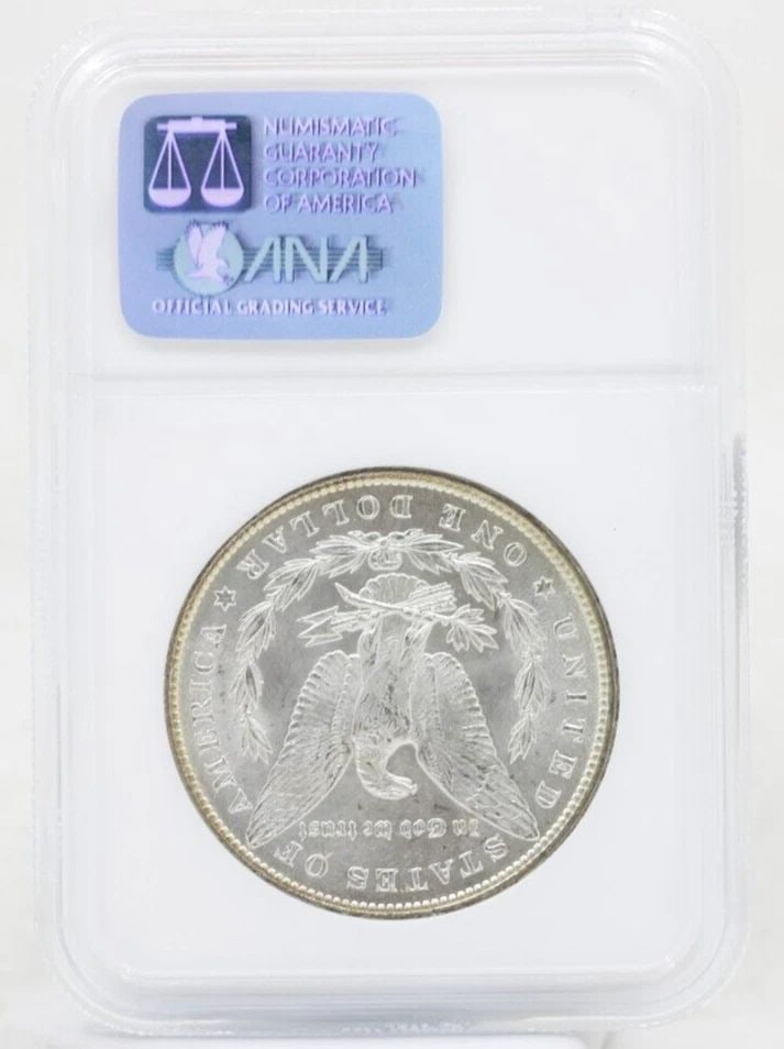 1896 P MORGAN SILVER DOLLAR NGC MS-64 OLD NGC HOLDER (1 of 2)