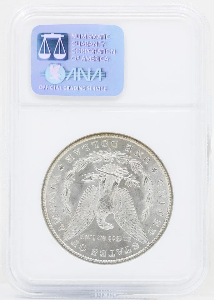 1883 O MORGAN SILVER DOLLAR NGC MS-64 OLD NGC HOLDER (1 of 2)