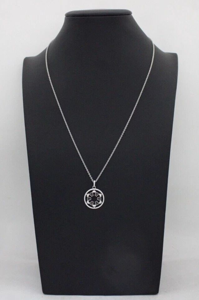 KAY JEWELERS STAR WARS STERLING SILVER EMPIRE LOGO DIAMOND ACCENTS 19" NECKLACE (1 of 2)