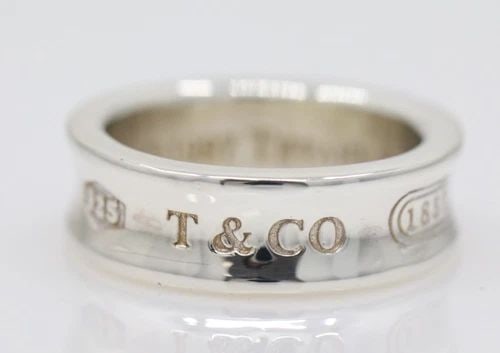 1997 TIFFANY & CO. STERLING SILVER 1837 CONCAVE BAND RING SIZE 6 - 7.7 GRAMS (1 of 1)