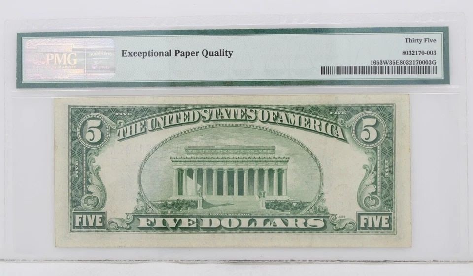 $5 1934C SILVER CERTIFICATE 35 EPQ CHOICE VERY FINE S/N L50268497A PP K BP 1689: $5 1934C SILVER CERTIFICATE 35 EPQ CHOICE VERY FINE S/N L50268497A PP K BP 1689 $5 1934C SILVER CERTIFICATE 35 EPQ CHOICE VERY FINE S/N L50268497A PP K BP 1689 Description $5 1934B Silver Certificate 