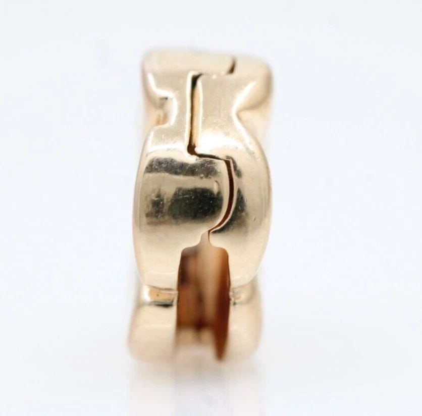 PANDORA ROSE GOLD PLATED REFLEXIONS CLASSIC FLOWER CLIP CHARM 3.1 GRAMS (1 of 2)
