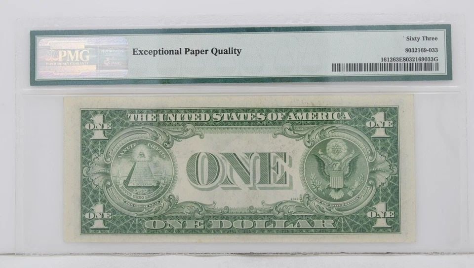 $1 1935C SILVER CERTIFICATE 63 EPQ CHOICE UNCIRCULATED S/N I58557457E PP A (1 of 2)